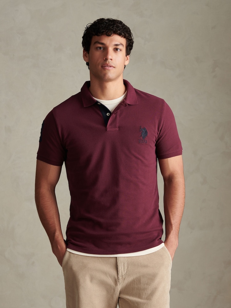U.S. Polo Assn. Red Player 3 Polo Shirt - Image 1 of 6 U.S. Polo Assn. Red Player 3 Polo Shirt - Image 1 of 6