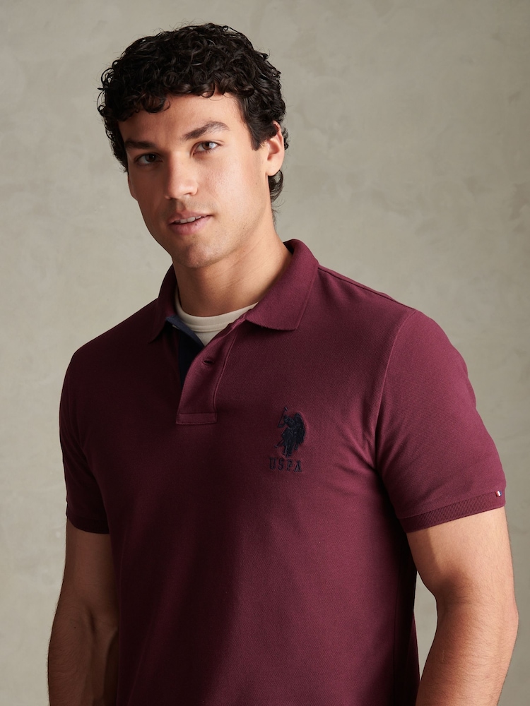 U.S. Polo Assn. Red Player 3 Polo Shirt - Image 2 of 6 U.S. Polo Assn. Red Player 3 Polo Shirt - Image 2 of 6