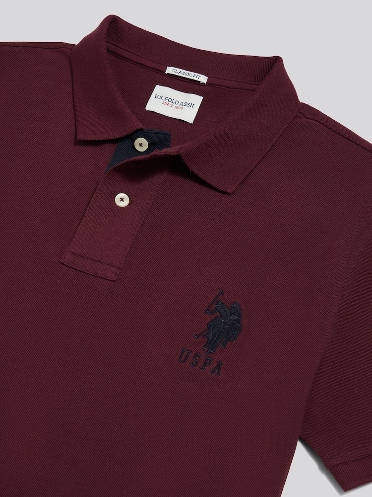 U.S. Polo Assn. Red Player 3 Polo Shirt - Image 6 of 6 U.S. Polo Assn. Red Player 3 Polo Shirt - Image 6 of 6