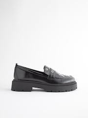 Black/Silver Forever Comfort® Chunky Loafers - Image 2 of 6