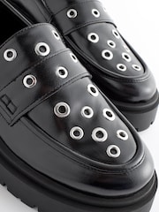 Black/Silver Forever Comfort® Chunky Loafers - Image 5 of 6
