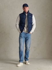 U.S. Polo Assn. Blue Heavyweight Wide Baffle Gilet - Image 3 of 9