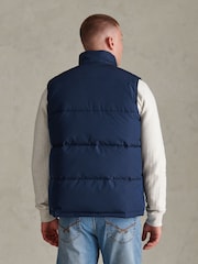 U.S. Polo Assn. Blue Heavyweight Wide Baffle Gilet - Image 4 of 9