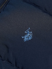 U.S. Polo Assn. Blue Heavyweight Wide Baffle Gilet - Image 7 of 9