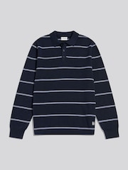 U.S. Polo Assn. 줄무늬 니트 럭비 셔츠 - 2의 이미지 1