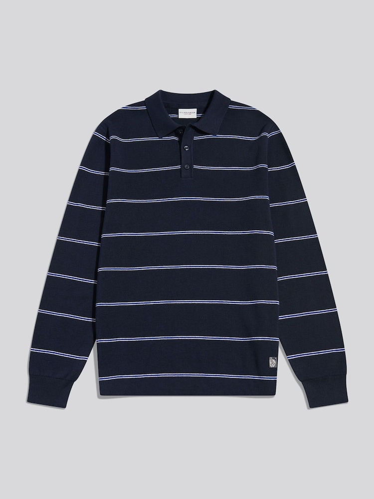 U.S. Polo Assn. 줄무늬 니트 럭비 셔츠 - 2의 이미지 1