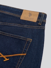 U.S. Polo Assn. Navy Blue Comfort Stretch Tapered Fit Jeans - Image 3 of 4