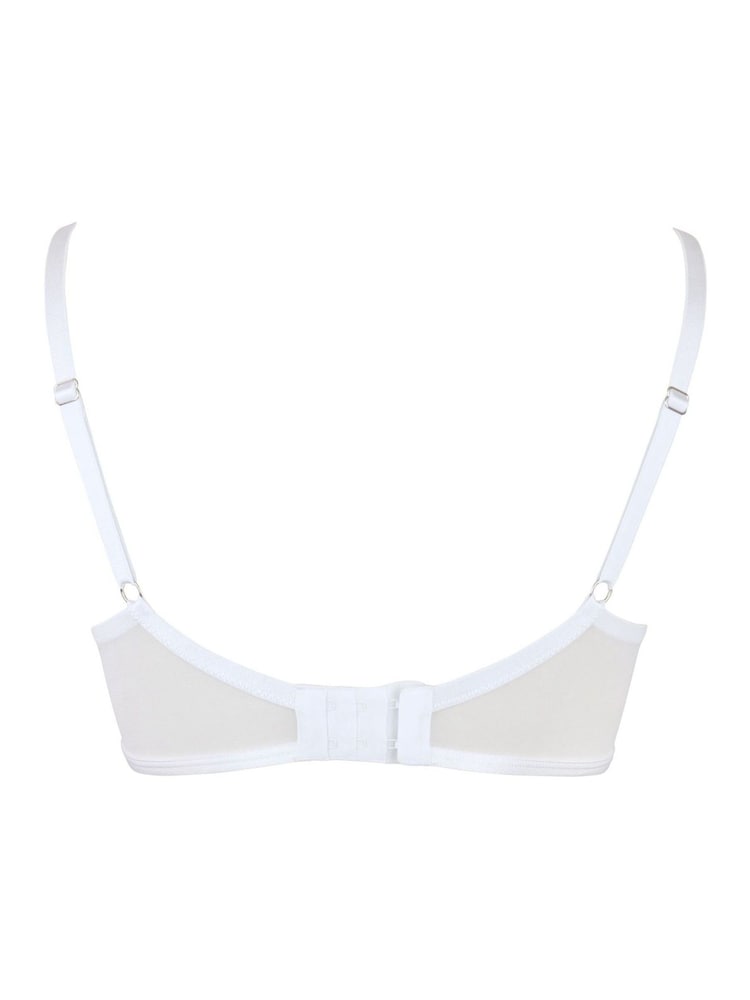 Pour Moi White Non Padded Viva Luxe Underwired Bra - Image 2 of 5