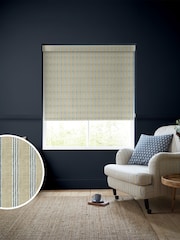 Emily Bond Indigo George Stripe Made to Measure Roller Blinds - Image 1 of 6