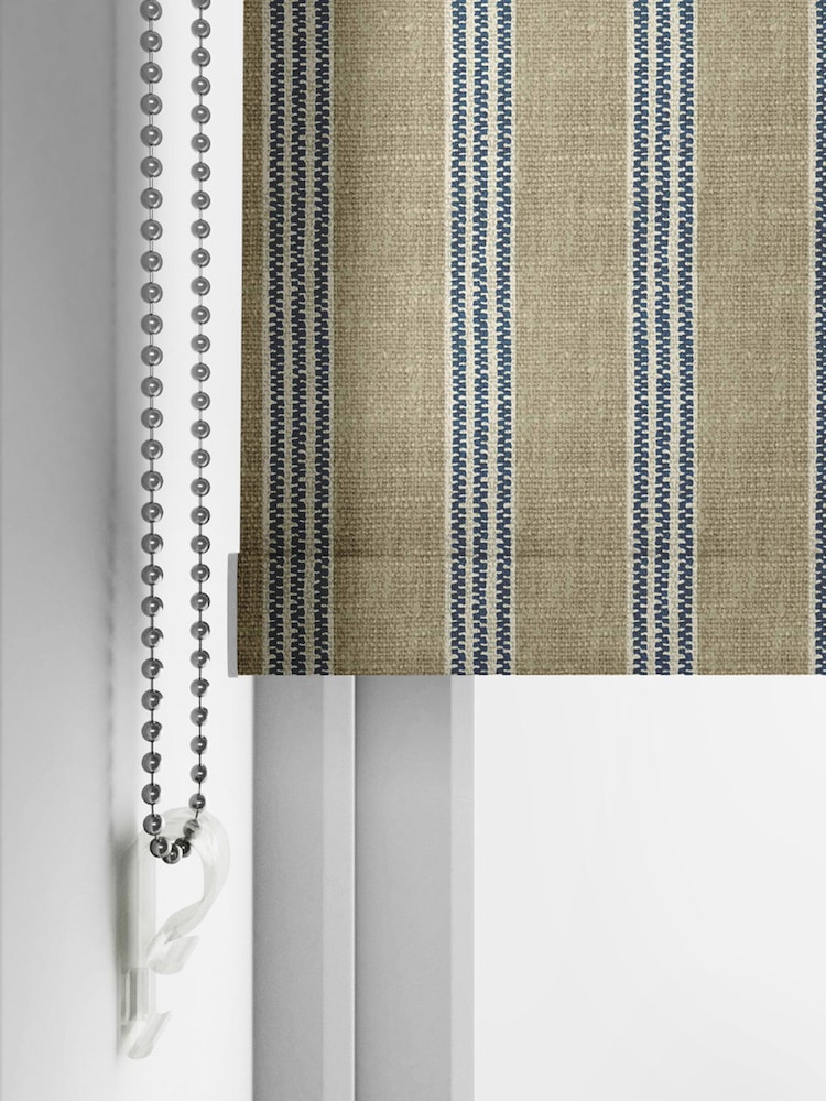 Emily Bond Indigo George Stripe Made to Measure Roller Blinds - Image 5 of 5