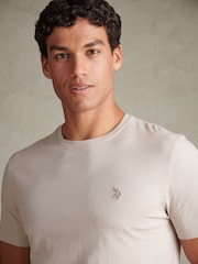 Crema - U.S. Polo Assn. Camiseta Double Horsemen - Imagen 2 de 9