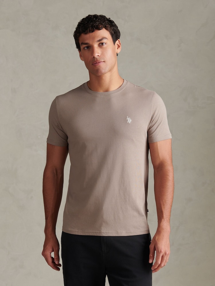 Natural - U.S. Polo Assn. Camiseta Double Horsemen - Imagen 1 de 9