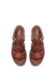 Clarks Brown Leather Manon Cove Sandals - Image 5 of 7