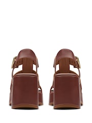 Clarks Brown Leather Manon Cove Sandals - Image 6 of 7