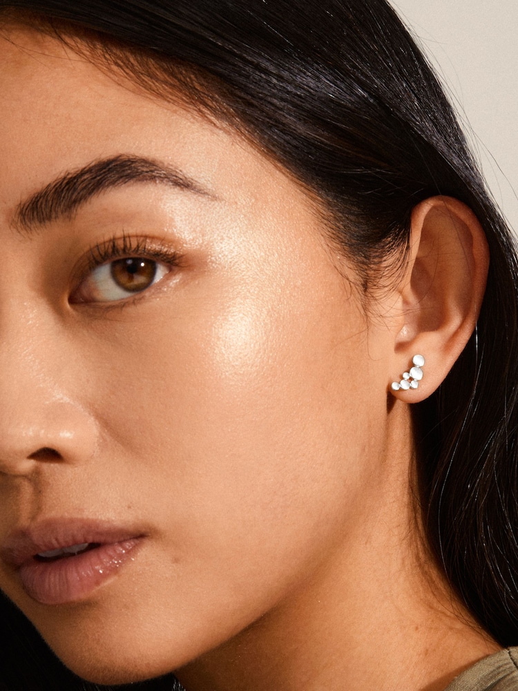 PILGRIM White Leah Earrings - Image 2 of 3