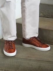 Loake Dash Handpainted Capped Toe Brown Sneakers - Image 1 of 5