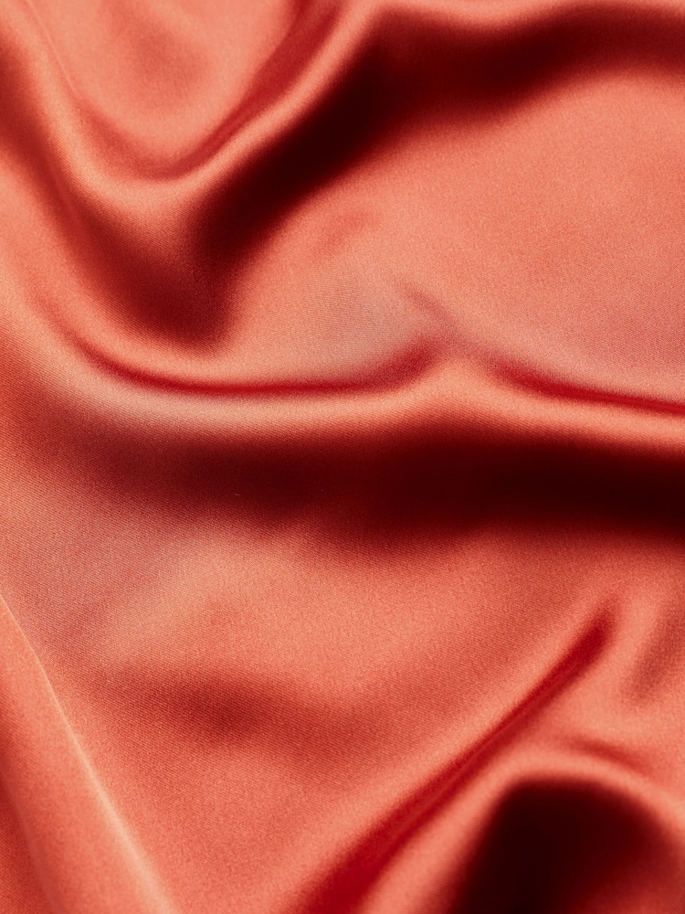 Rust Brown Maternity Satin Slip - Image 8 of 8 Rust Brown Maternity Satin Slip - Image 8 of 8