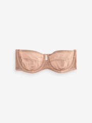 self. Praline Nude Non Pad Wired Strapless Mesh Bra - Image 6 of 7