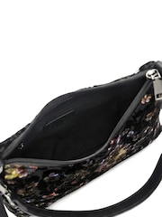 Pavers Black Floral Lightweight Cross-Body Bag - Image 6 of 6
