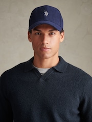 U.S. Polo Assn. Blue Corduroy Baseball Cap - Image 1 of 6