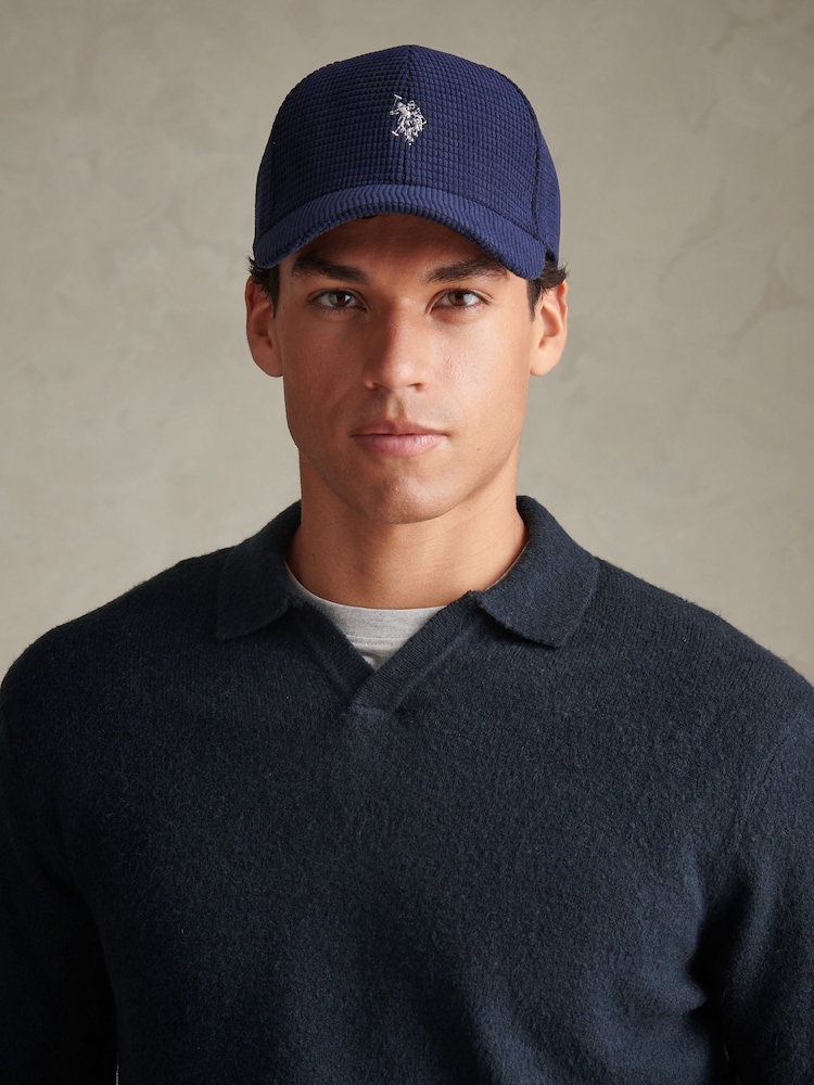 U.S. Polo Assn. Blue Corduroy Baseball Cap - Image 1 of 6 U.S. Polo Assn. Blue Corduroy Baseball Cap - Image 1 of 6