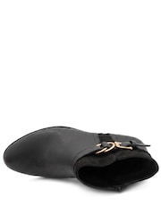 Pavers Black Bellissimo Buckle Detail Ankle Boots - Image 5 of 6