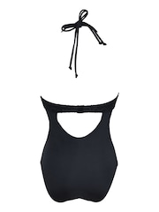 Pour Moi Black Castaway Adjustable Halter Underwired Swimsuit - Image 5 of 5