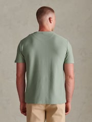 Grün - U.S. Polo Assn Herringbone Jersey T-Shirt - Bild 4 von 4