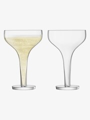 LSA International Clear Epoque 150ml Set Of 2 Champagne Saucers - Image 1 of 1
