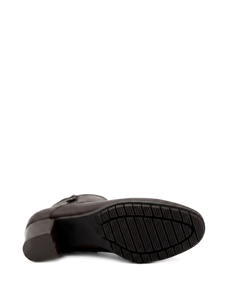 Pavers Brown Block Heel Ankle Boots - Image 6 of 6 Pavers Brown Block Heel Ankle Boots - Image 6 of 6