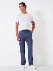 Crew Clothing Dark Blue Straight Chinos - Image 3 of 5