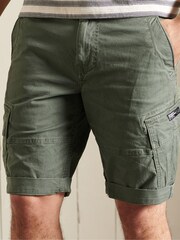 Superdry Olive Green Studios Core Chino Shorts - Image 1 of 7