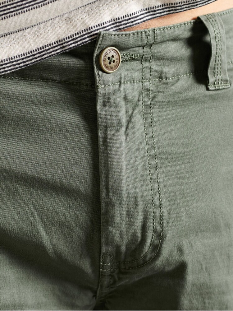 Superdry Olive Green Studios Core Chino Shorts - Image 7 of 7