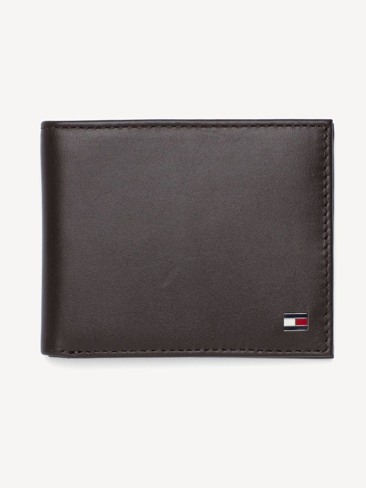 Tommy Hilfiger Brown Mini Eton Wallet - Image 1 of 3 Tommy Hilfiger Brown Mini Eton Wallet - Image 1 of 3