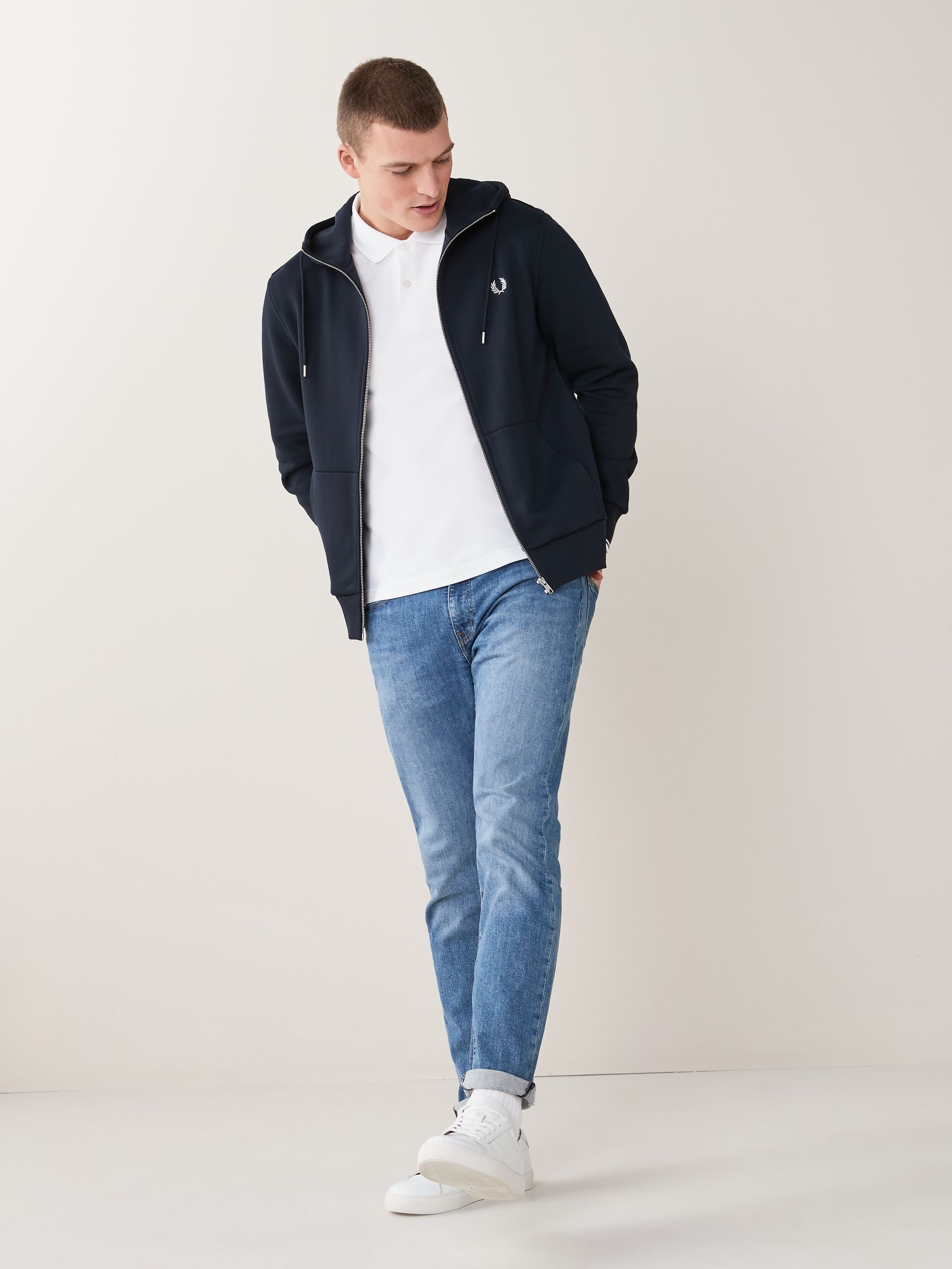 Buy Fred Perry Zip Through Hoodie from Next Luxembourg