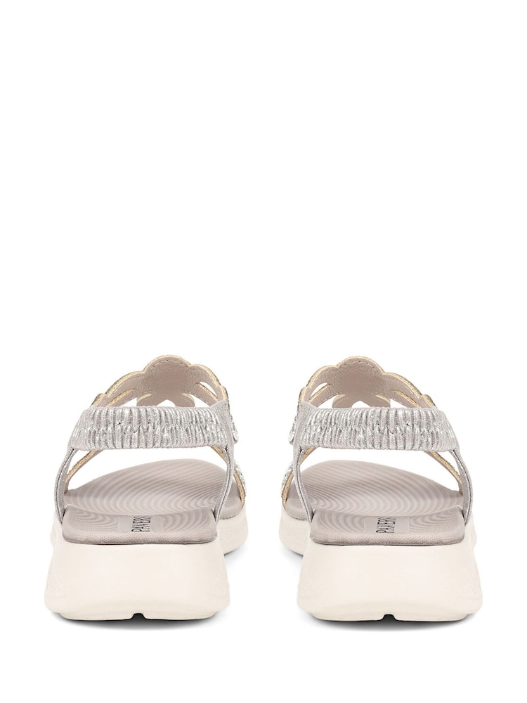 Pavers Grey Pavers Grey Embellished Flatform Sandals - Image 3 of 5