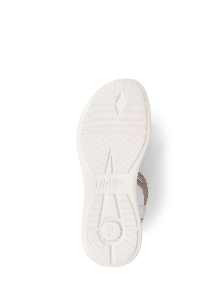 Pavers Grey Pavers Grey Embellished Flatform Sandals - Image 5 of 5