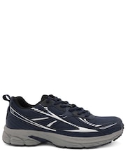 Pavers Navy Blue Wide Fit Rugged Lace Up Trainers - Image 2 of 6