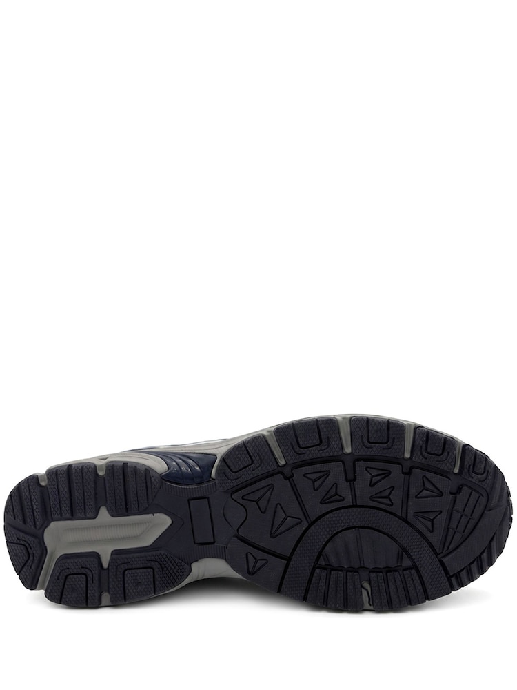Pavers Navy Blue Wide Fit Rugged Lace Up Trainers - Image 6 of 6