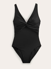 Negru crom - Costum de baie clasic cu model răsucit Boden - Image 4 of 5