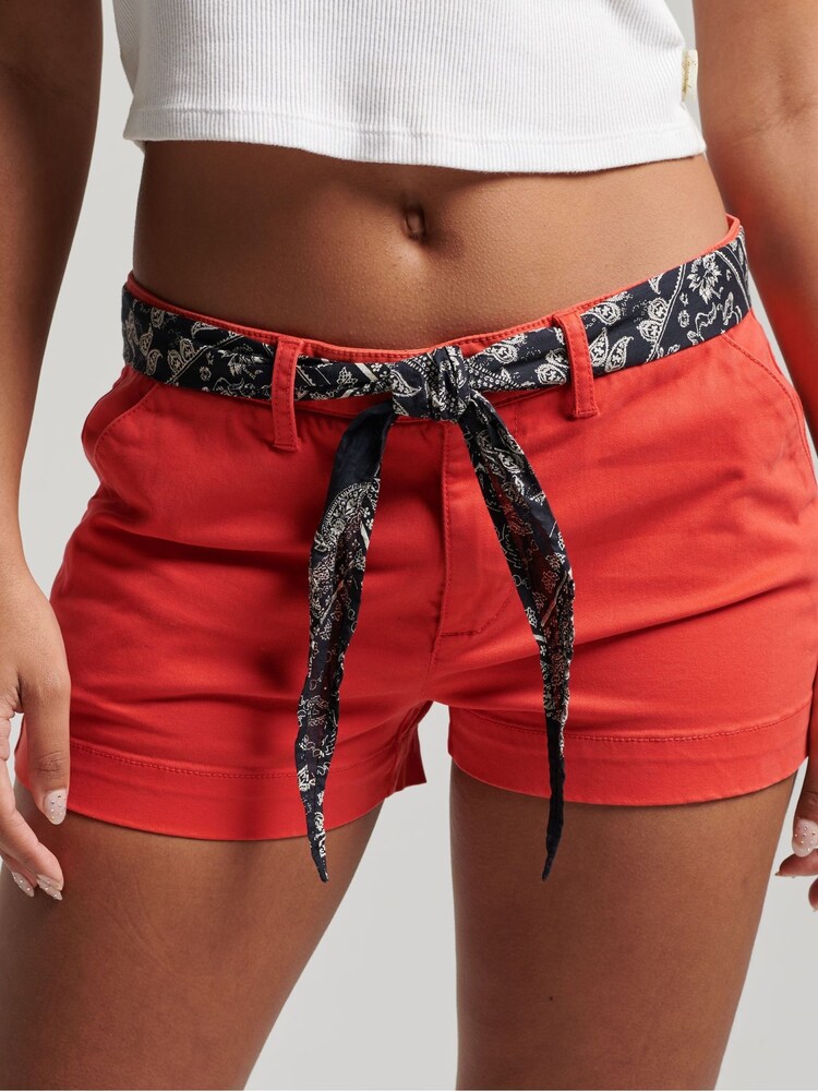 Superdry Red Chino Hot Shorts - Image 1 of 4