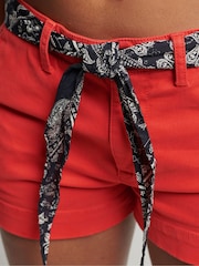 Superdry Red Chino Hot Shorts - Image 3 of 4