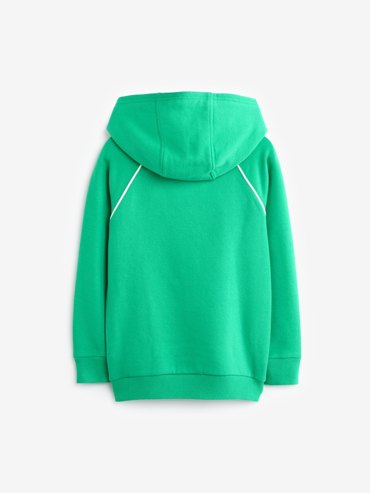 Little Bird by Jools Oliver Green Rainbow Happy Hoodie - Image 2 of 6 Little Bird by Jools Oliver Green Rainbow Happy Hoodie - Image 2 of 6