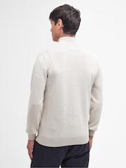 Barbour® Natural Half Zip Cotton Jumper - Image 2 of 7