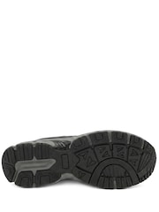 Pavers Charcoal Grey Wide Fit Rugged Lace Up Trainers - Image 6 of 6