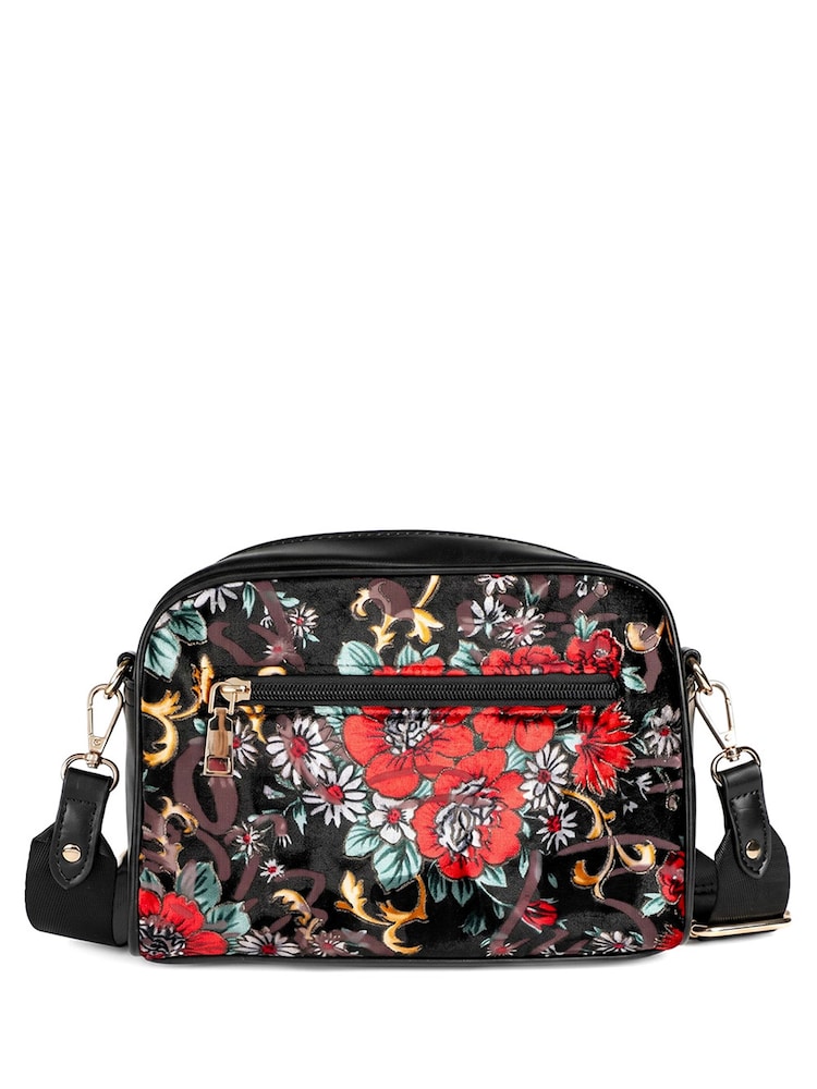 Pavers Black Adjustable Strap Multi Pocket Cross-Body Bag - Image 2 of 6