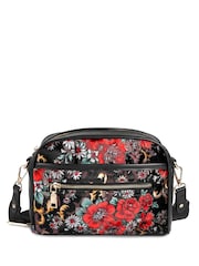 Pavers Black Adjustable Strap Multi Pocket Cross-Body Bag - Image 4 of 6