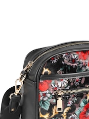 Pavers Black Adjustable Strap Multi Pocket Cross-Body Bag - Image 5 of 6