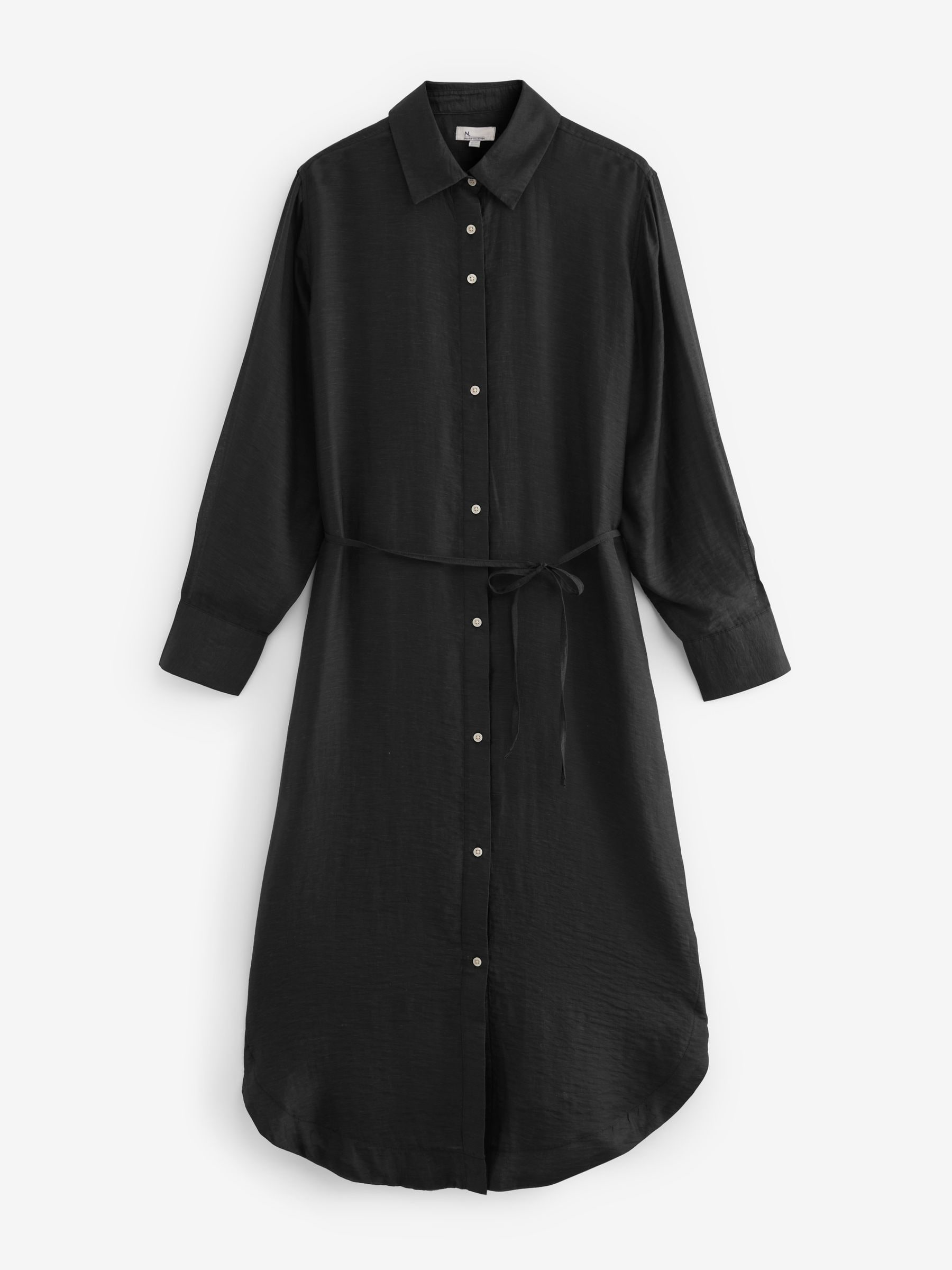 LONG SLEEVE WRAP-AROUND SHIRT IN BLACK – Ports1961
