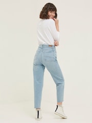FatFace Blue Bray Barrel Jeans - Image 2 of 5
